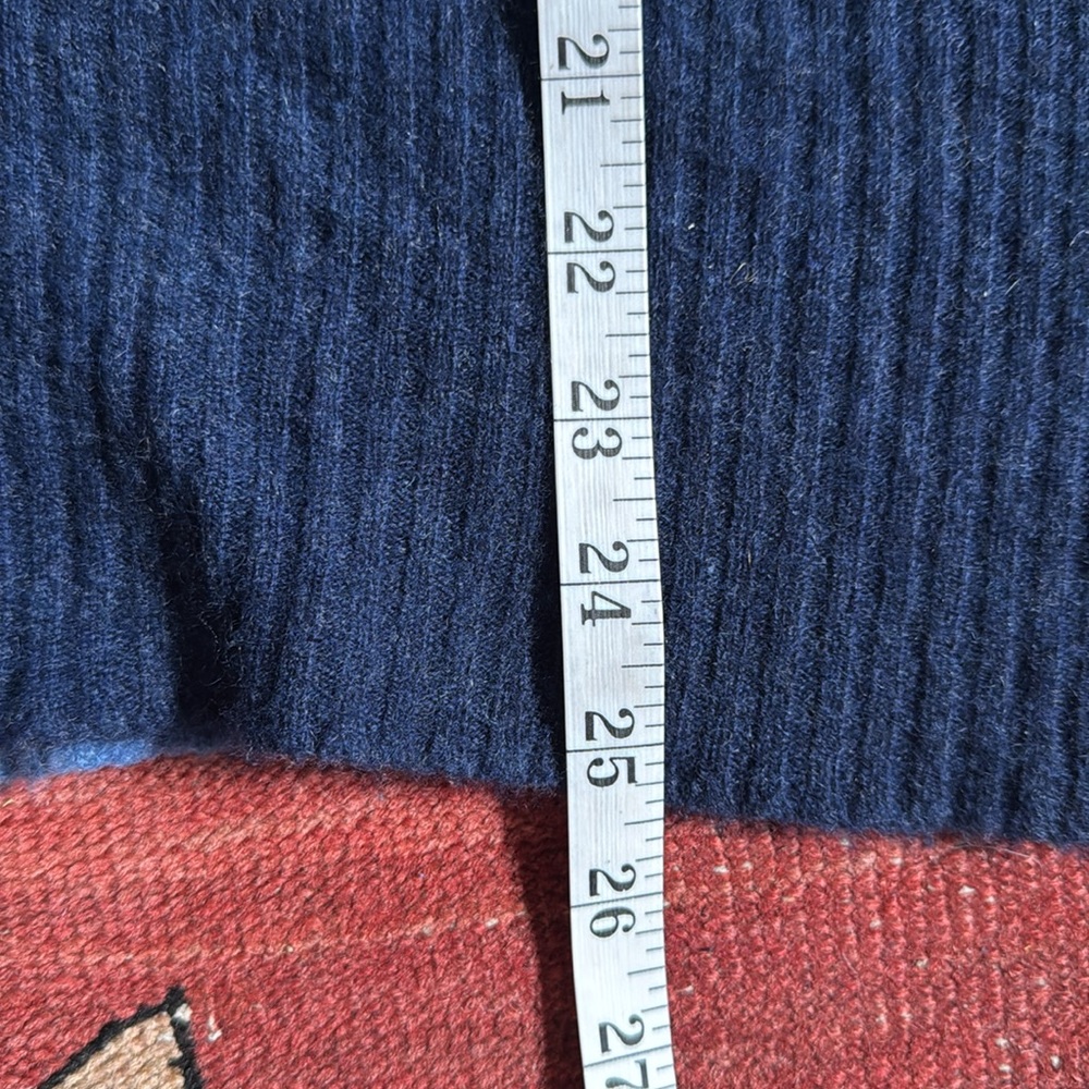 Brora 100% Women’s Cashmere Green and Navy Sweater, size M/L - Picture 10 of 12